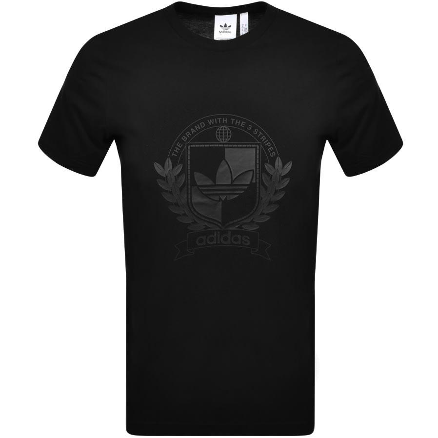 Alternative Image for Productadidas Originals Collegiate Crest T Shirt Black1